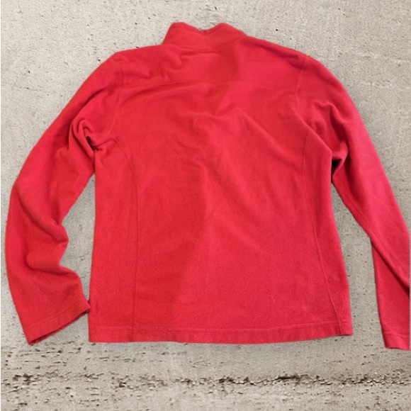 The North Face Red/Gray Holata 1/4 Zip Fleece Pullover Shirt Mens Size Small - Picture 2 of 7